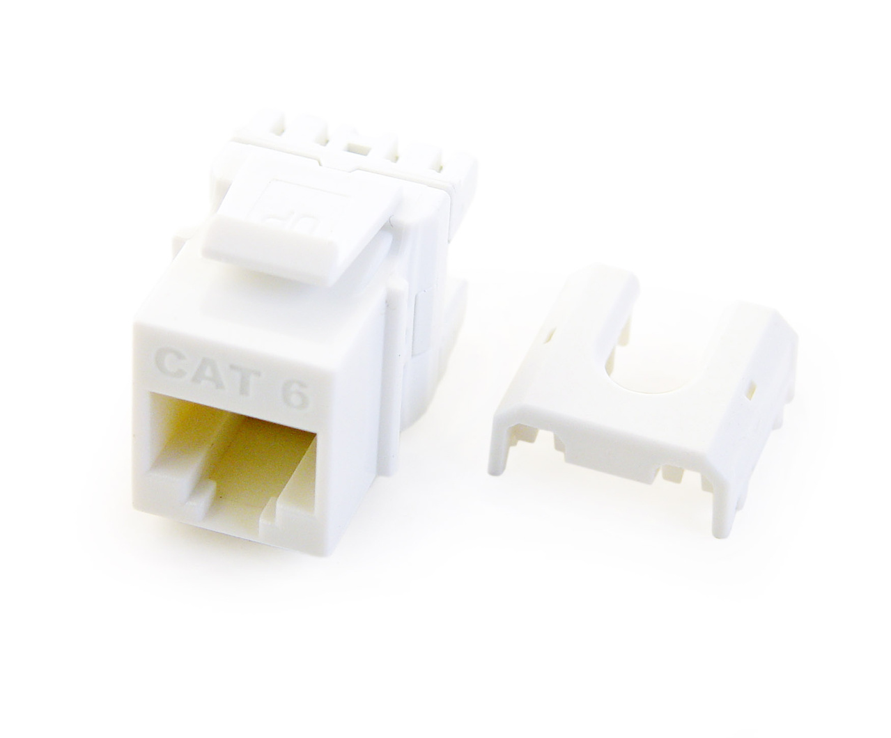 CAT6 RJ45 Jack White (10/PK)
