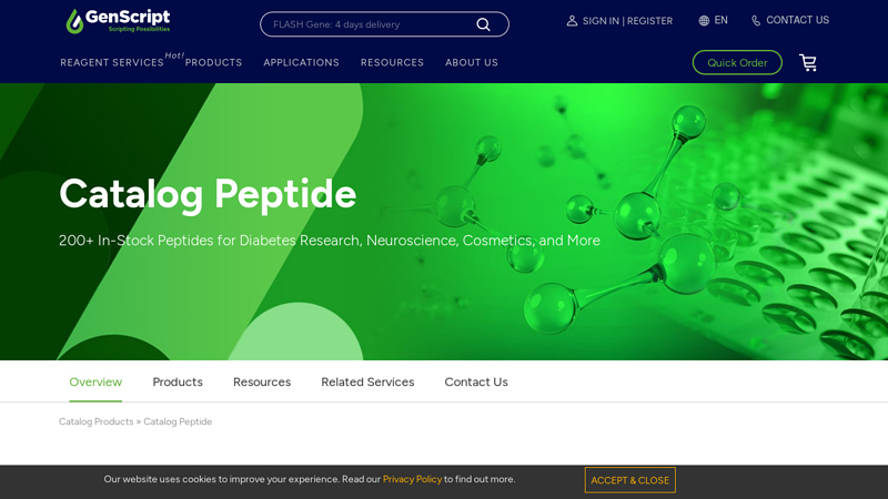 Catalog Peptide