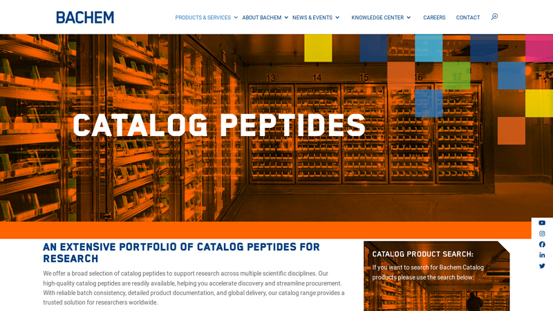 Catalog Peptides for Research