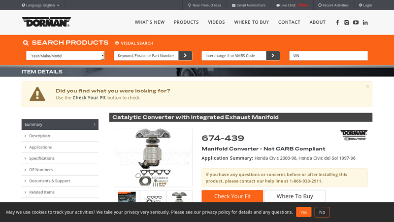 Catalytic Converter with Integrated Exhaust Manifold