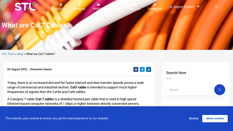 Category 7 (Cat 7 Cables)