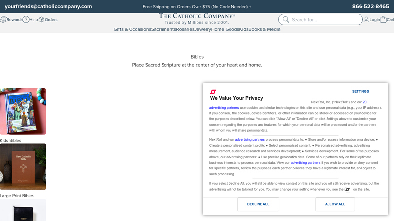 Catholic Bibles for Sale