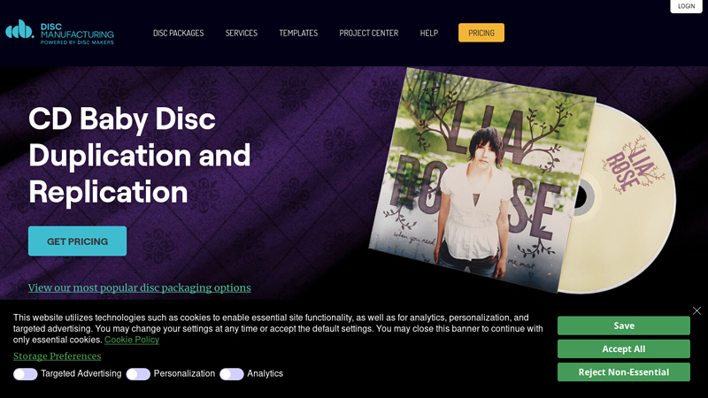 CD Baby Disc Manufacturing: CD Duplication