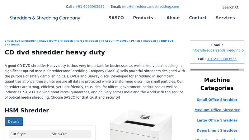 CD dvd shredder heavy duty