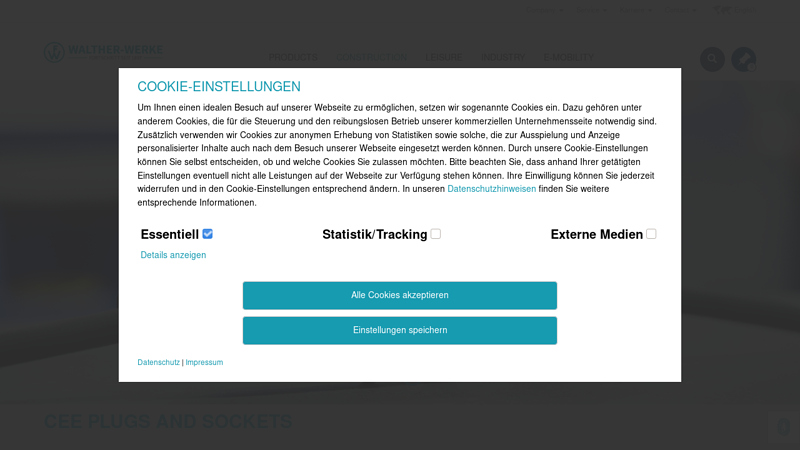 CEE plugs and sockets