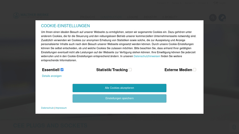 CEE plugs and sockets