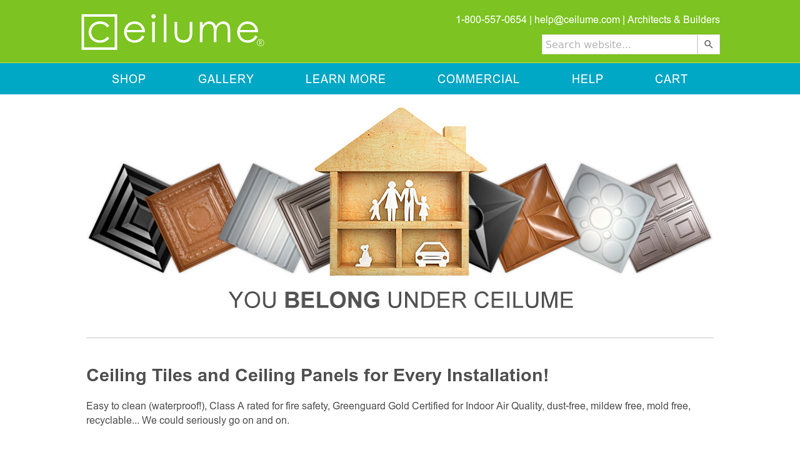 Ceilume Ceiling Tiles and Ceiling Panels