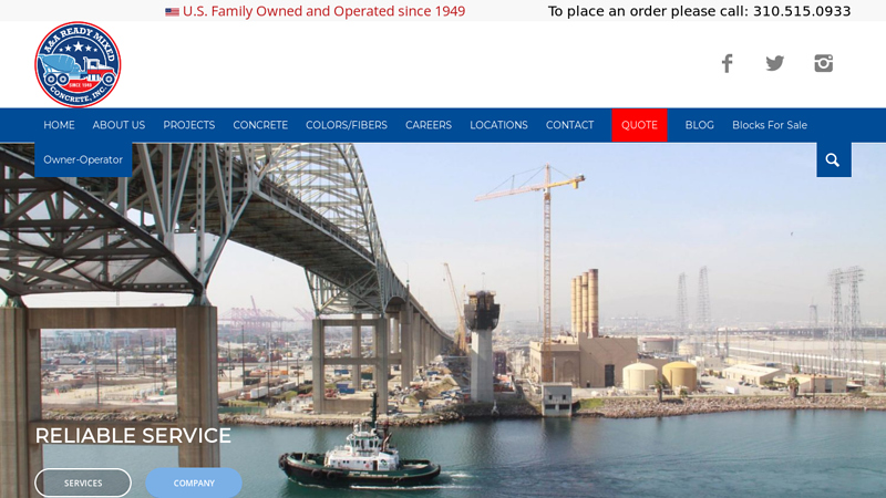 Cement Concrete Delivery Company Los Angeles