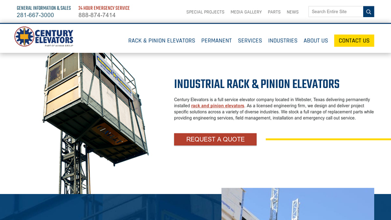 Century Elevators: Industrial Elevator Supplier