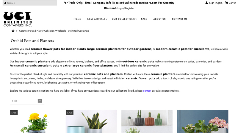 Ceramic Pot and Planter Collection Wholesale