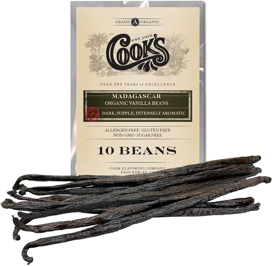 Certified Organic Madagascar Whole Vanilla Beans