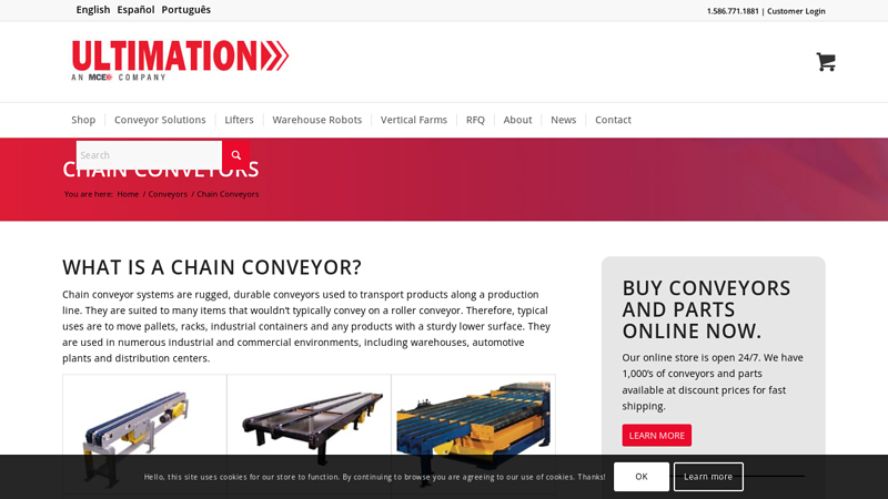 Chain Conveyors by Ultimation Industries