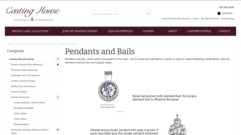 Chain Pendant Designs & Jewelry Bails