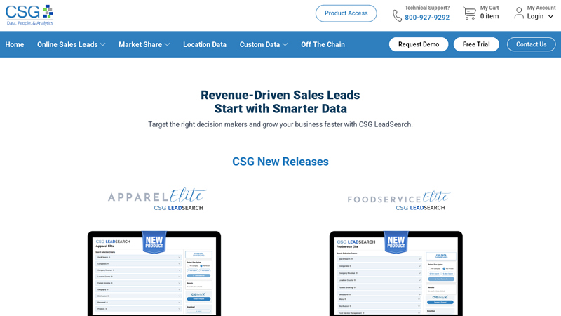 Chain Store Guide:  Page