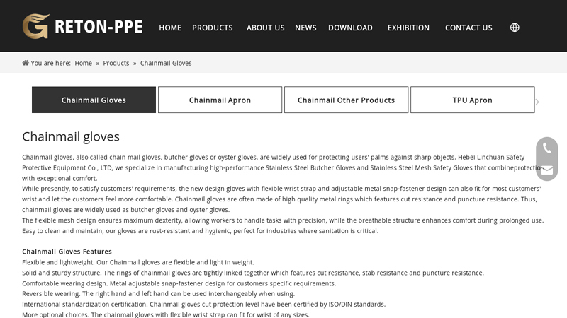 Chainmail Gloves China Manufacturers