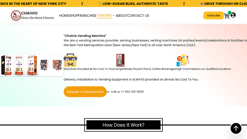 Chaivio Vending Service, America