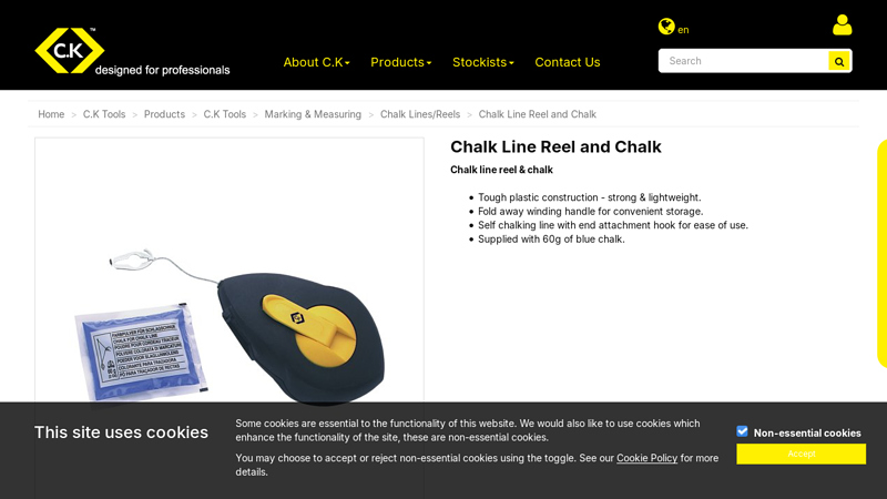 Chalk Line Reel and Chalk