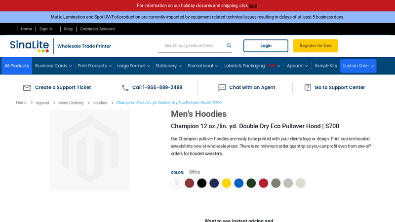 Champion Pullover Hoodie