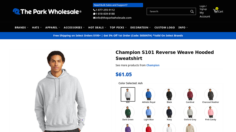 Champion S101 Reverse Weave Hooded Sweatshirt