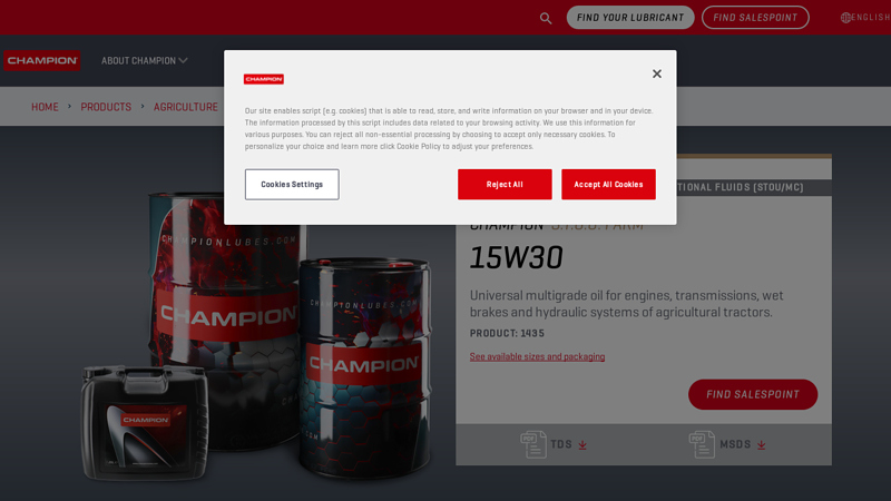 champion stou farm 15w30