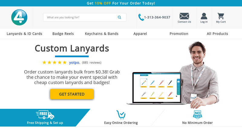 Cheap Custom Lanyards Wholesale From $0.38