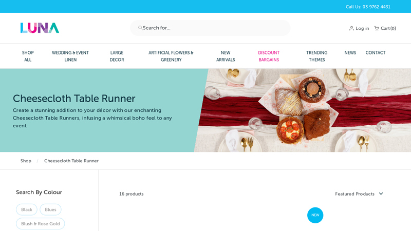 Cheesecloth Table Runner