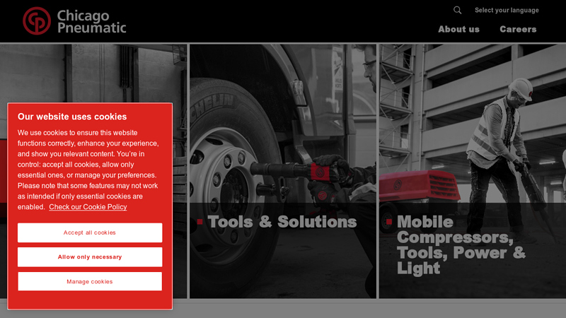 Chicago Pneumatic Homepage
