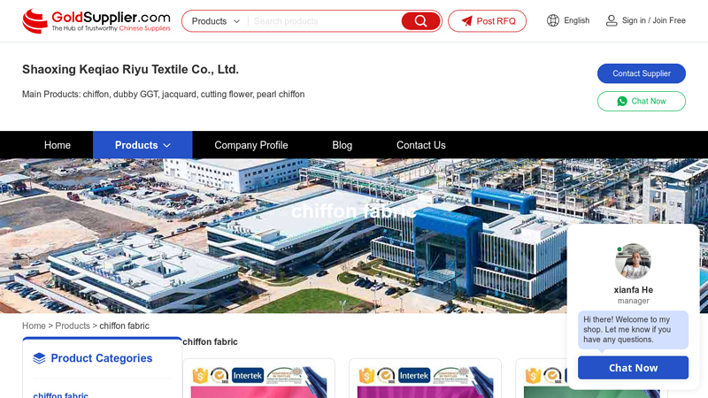 chiffon fabric from China Manufacturers