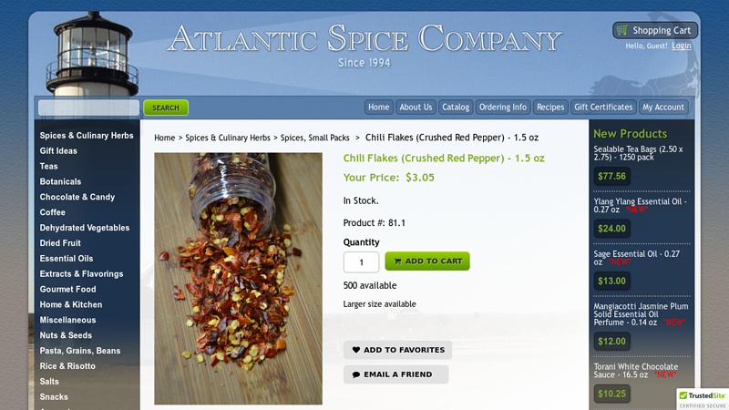 Chili Flakes (Crushed Red Pepper)