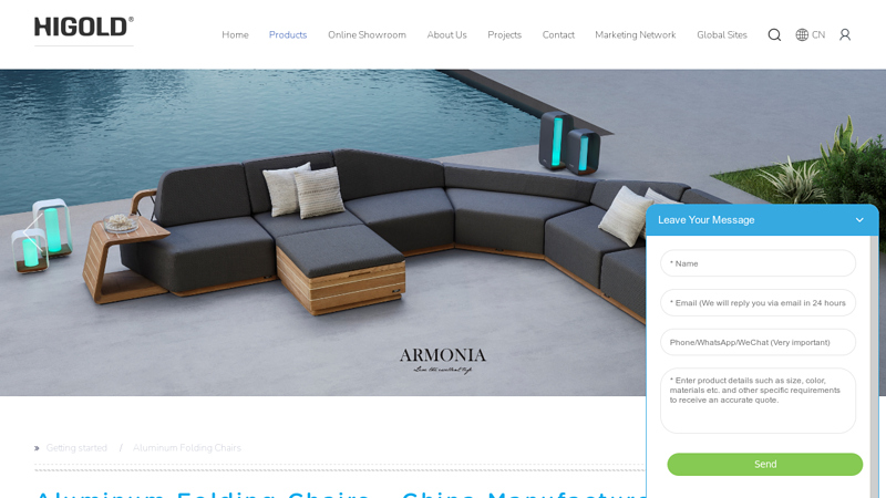 China Aluminum Folding Chairs Suppliers Manufacturer , Wholesale ...