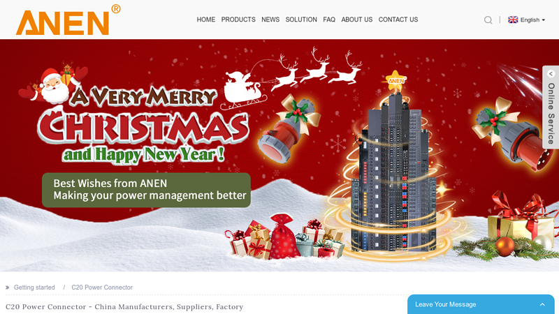 China C20 Power Connector Manufacturers and Factory, Suppliers