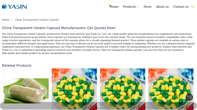 China China Transparent Gelatin Capsule Factory, Manufacturer ...