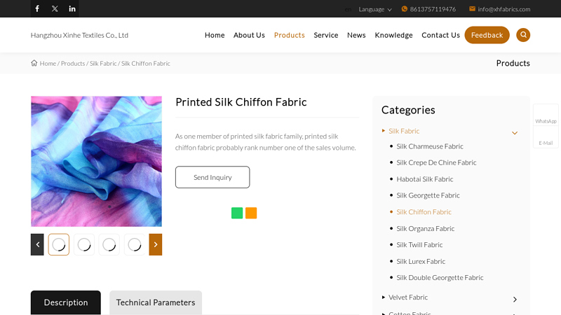 China Custom Printed Silk Chiffon Fabric Manufacturers, Suppliers