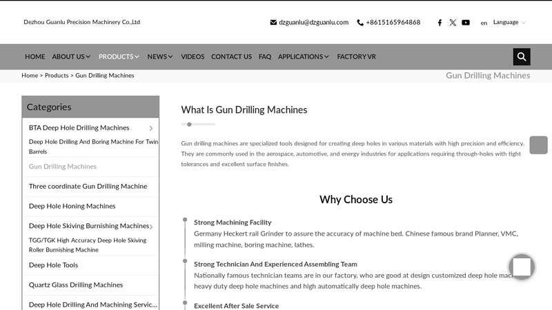 China Customized Gun Drilling Machines Manufacturers Suppliers ...