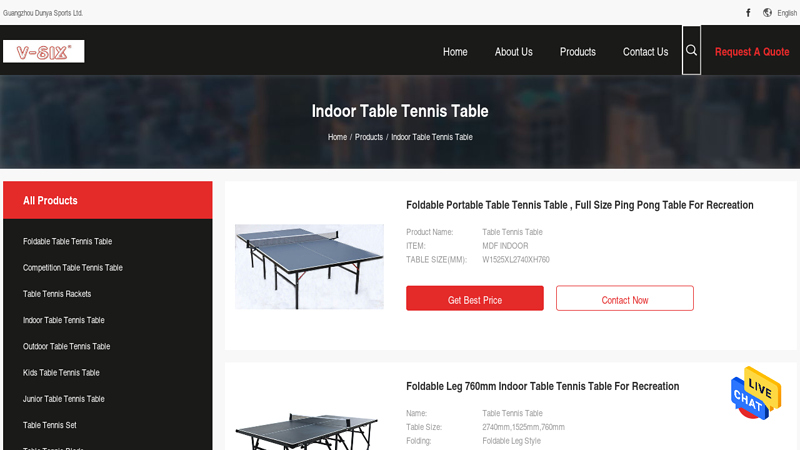 China Indoor Table Tennis Table