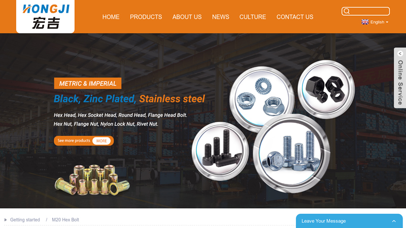 China M20 Hex Bolt Manufacturers and Suppliers, Factory