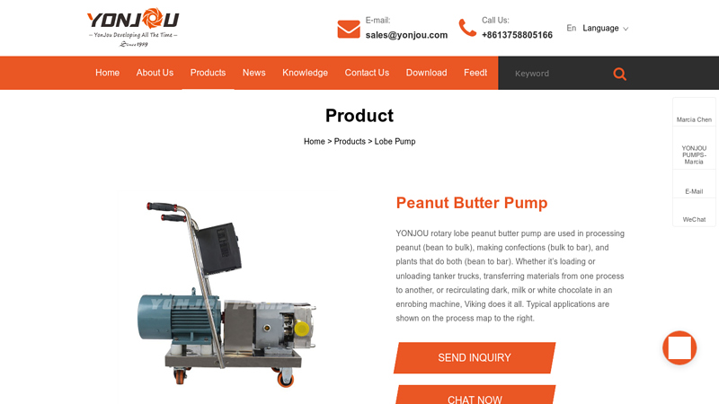 China Peanut Butter Pump Manufacturers, Suppliers, Factory