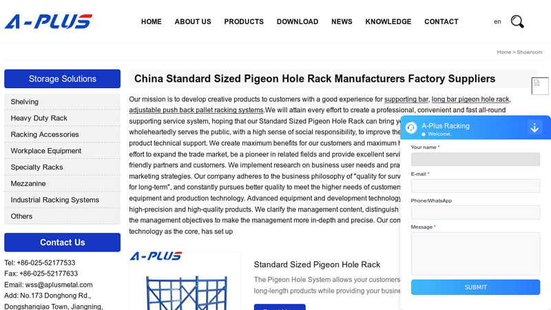 China Standard Sized Pigeon Hole Rack Manufacturers Factory ...