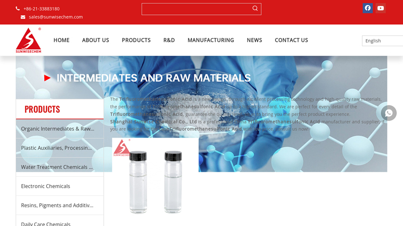 China Trifluoromethanesulfonic Acid manufacturers ...