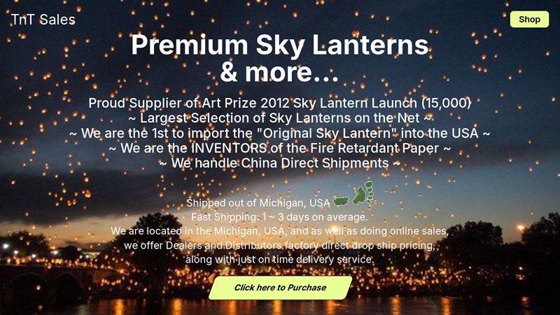 Chinese Sky Lanterns Eco-Friendly/Biodegradable