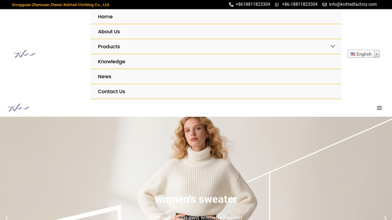 Chinese sweater manufacturing factory, sweater customization factory