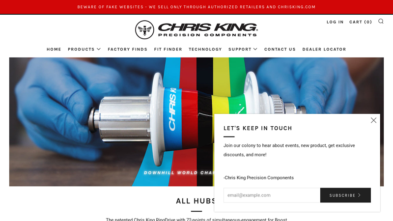 Chris King Hubs, with legendary made
