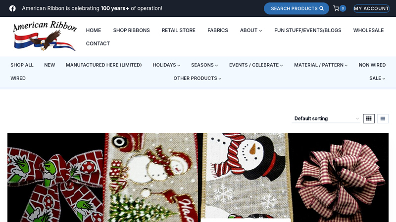 Christmas Ribbon from American Ribbon Maufacturers