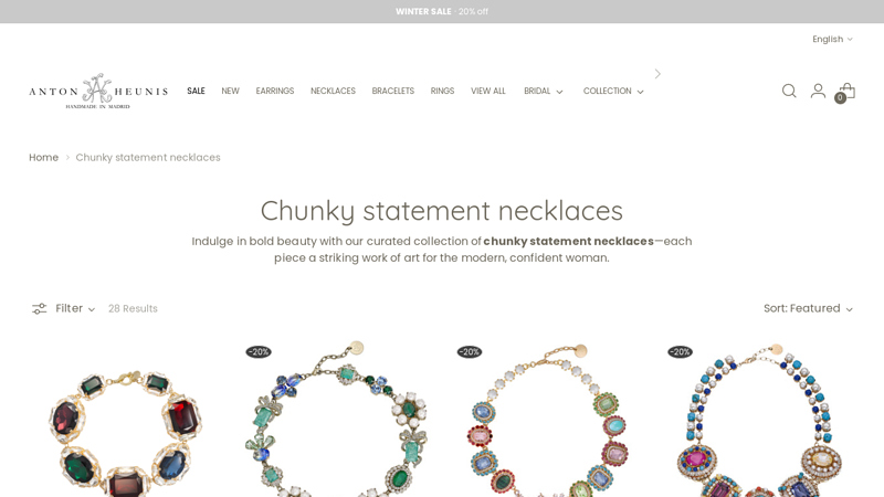 Chunky statement necklaces