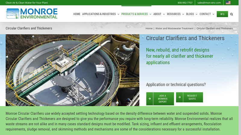 Circular Clarifiers and Thickeners