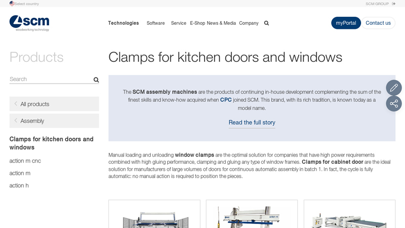 Clamps for kitchen doors and windows