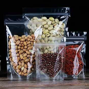 Clear Zipper Bags for Food & Retail Packaging