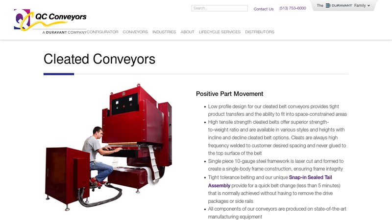 Cleated Conveyors