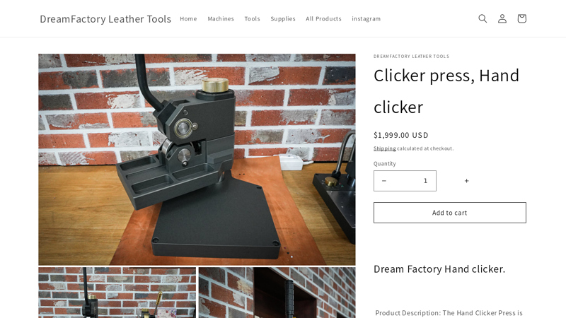 Clicker press, Hand clicker, Leathercraft