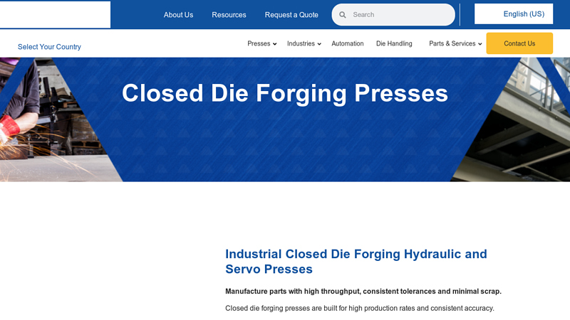 Closed Die Forging Presses